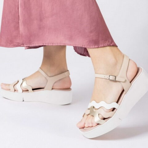 Sandalias ANDY Crema B-7943